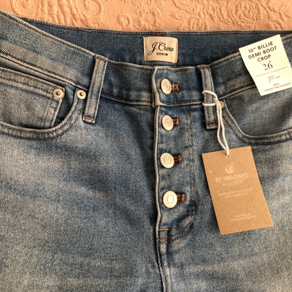 J Crew Billie Demi Boot  Crop Jeans size 26 - Picture 2 of 7